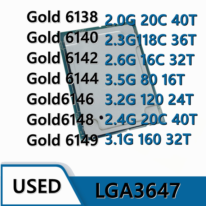 Gold 6138 - 골드 6138/6140/6142/6144/6146/6148/6149 LGA3647