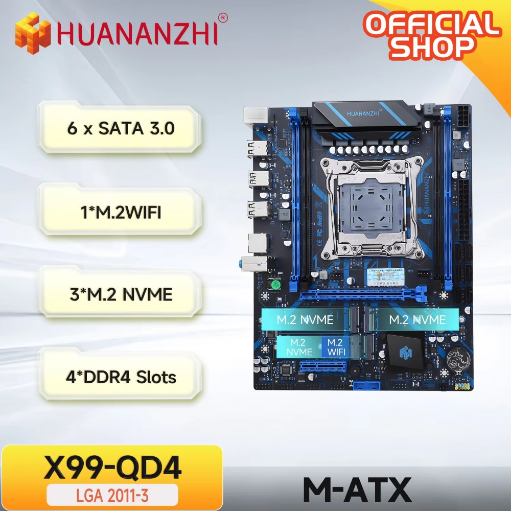 HUANANZHI X99 QD4 LGA 2011-3 X - E5 2696 V3 리뷰 및 가격